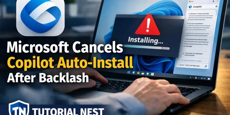 Microsoft cancels Copilot auto-install on Windows 11 after user backlash and controversy