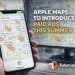 Apple Maps paid ads showing location-based advertising on smartphone with business listings and sponsored map results