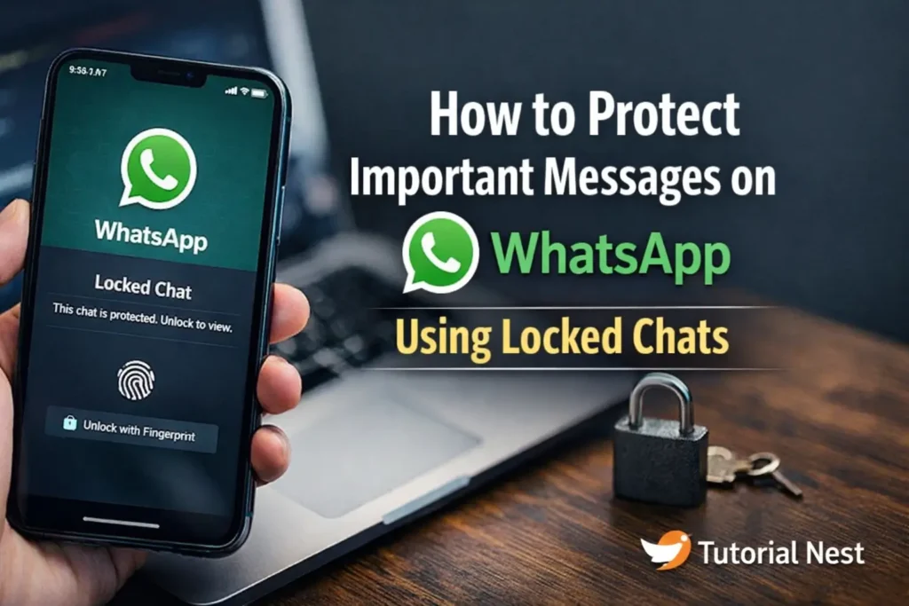 Protect Important WhatsApp Messages with Locked Chats How to enable chat lock on WhatsApp step by step on mobile device