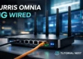 Turris Omnia NG Wired router with 10Gbps ports in a modern networking setup
