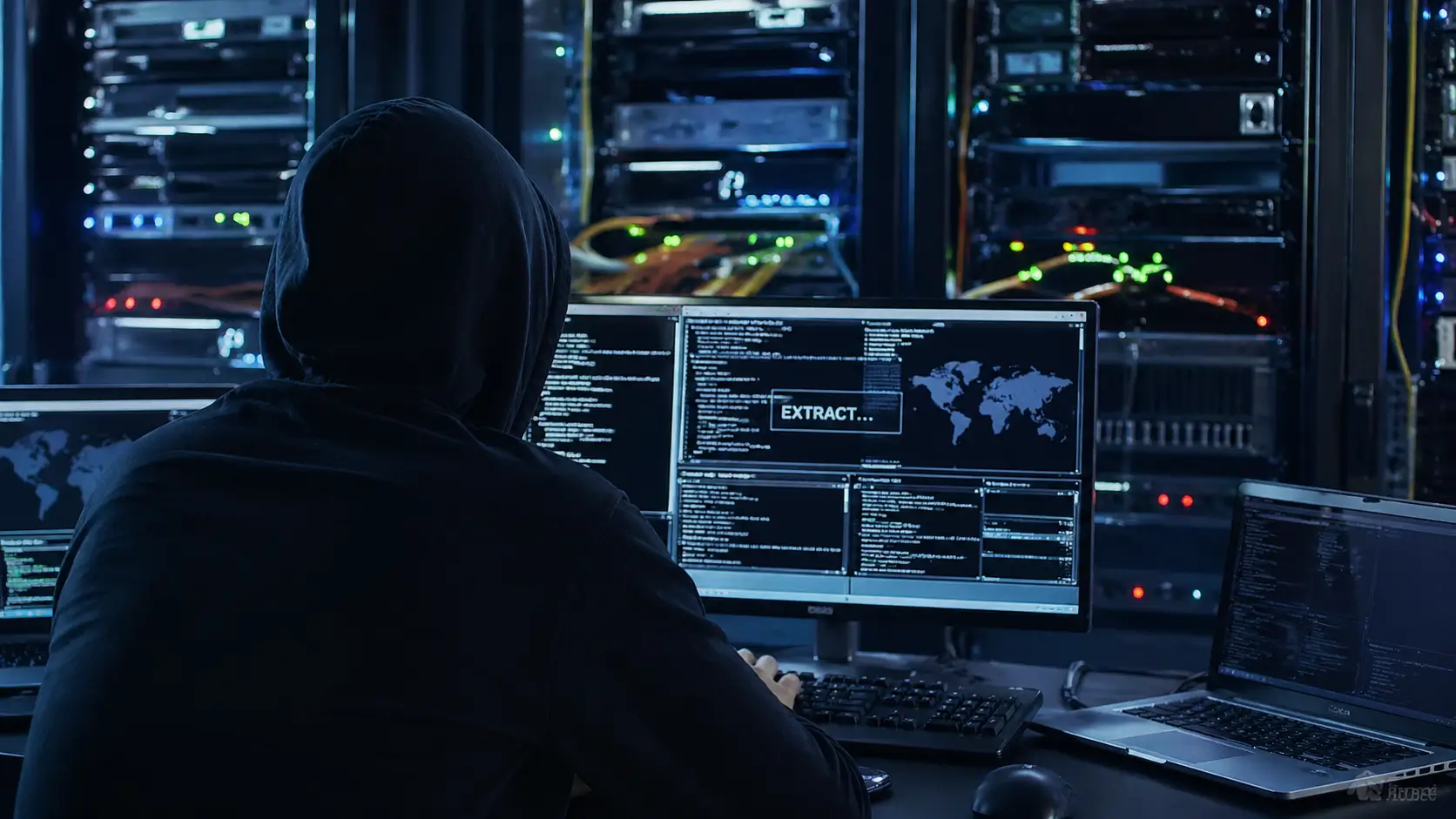 global cyberattack infrastructure linked to China-linked hacker extradited to US showing server systems and network breach activity