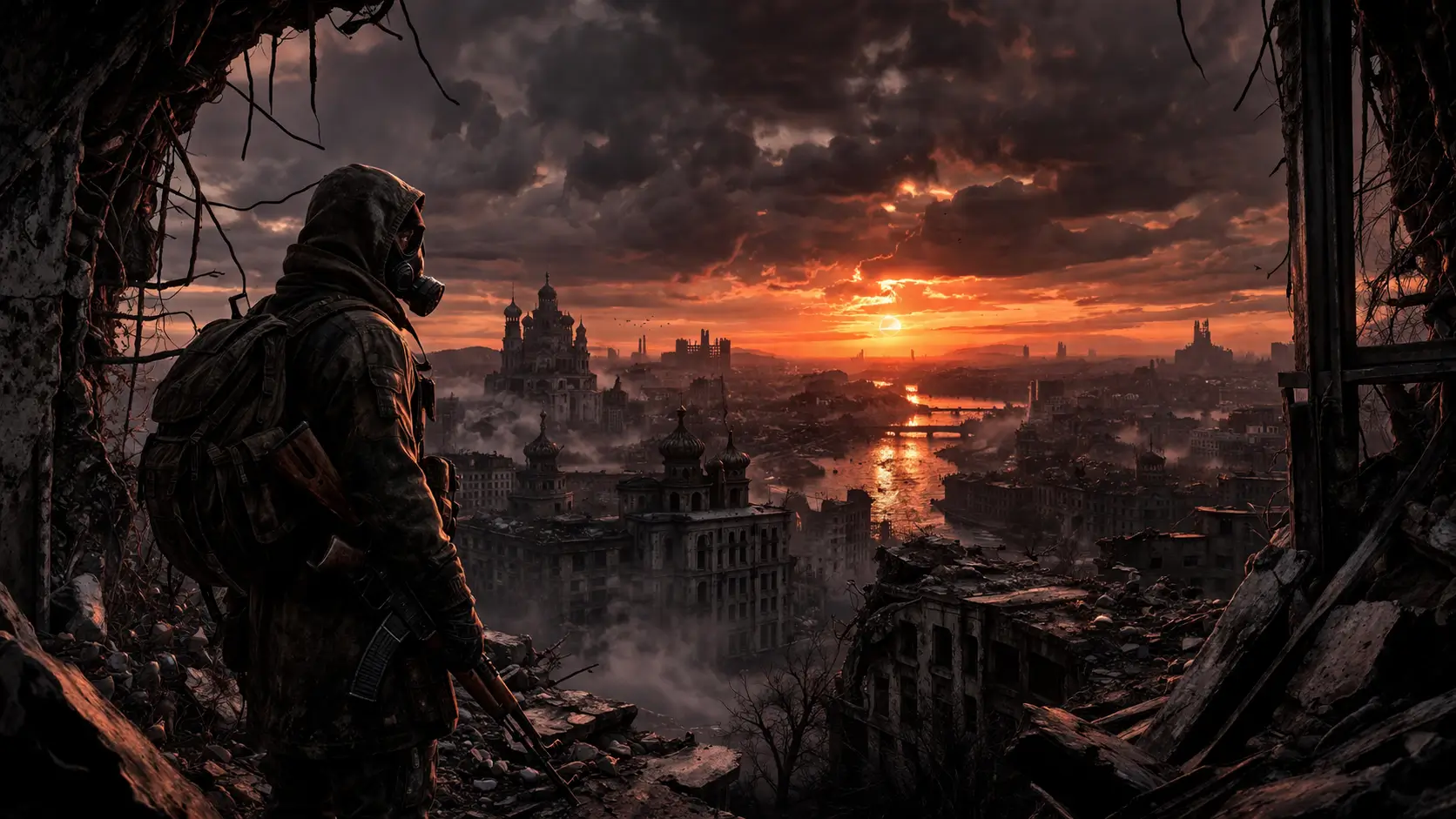 metro 2039 post apocalyptic city dark visuals atmosphere gameplay environment