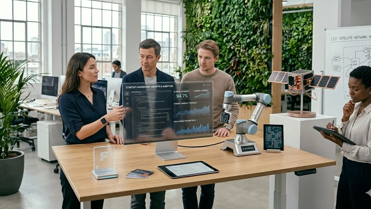 European startups to watch developing robotics and AI solutions in a modern workspace